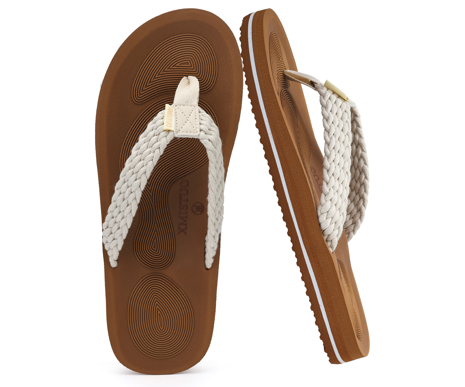 Pilates Yoga Gym - Flip Flops for Women with Arch