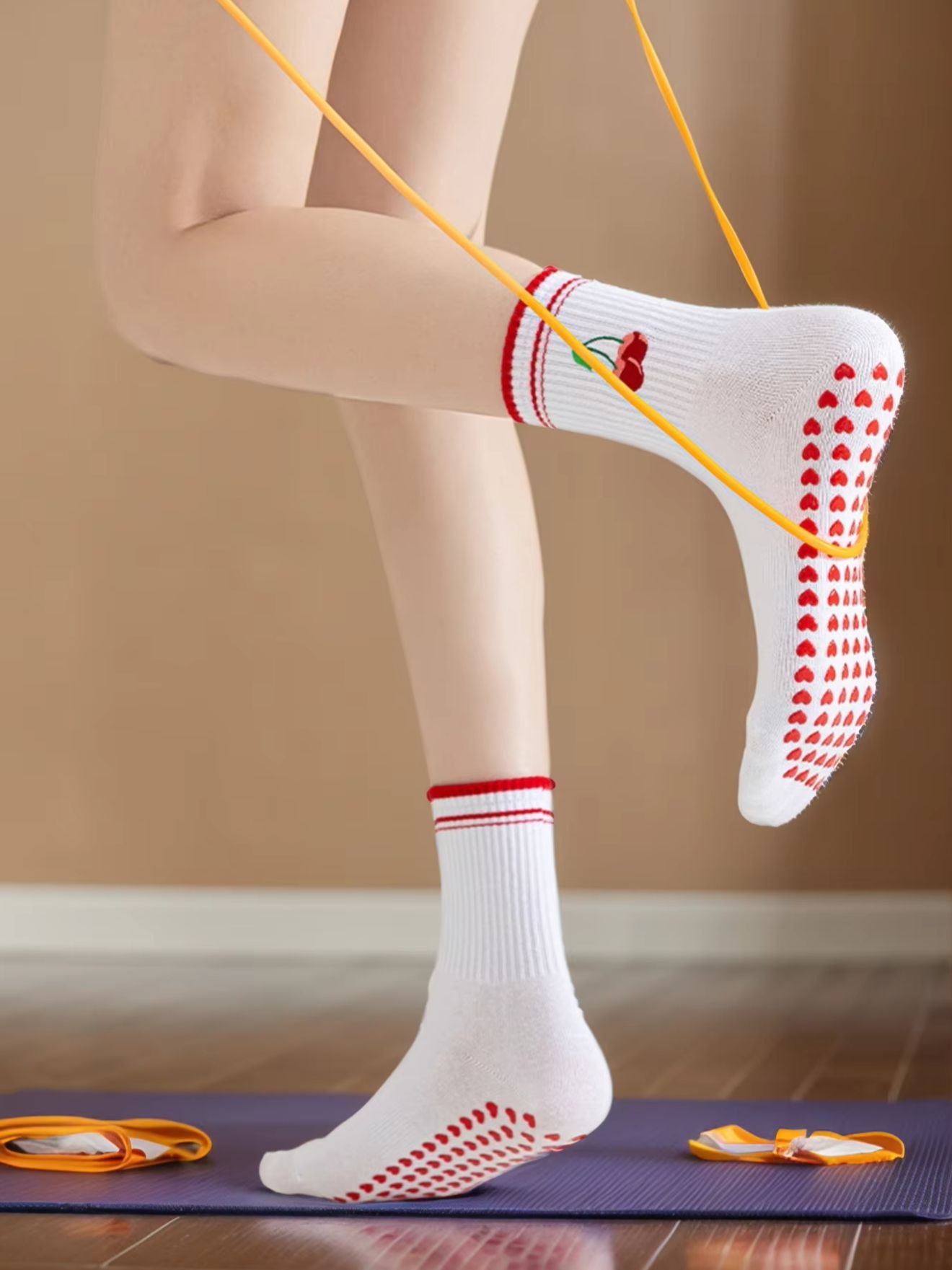 Pilates & Yoga Wohlfühlen Forchheim - 5 pairs Cross-Border Professional Yoga Socks,