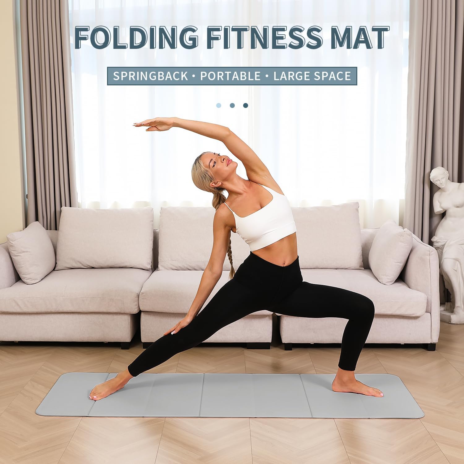 Foldable Yoga Mat 10mm Extra T - Pilates Yoga Mat 评论和价格