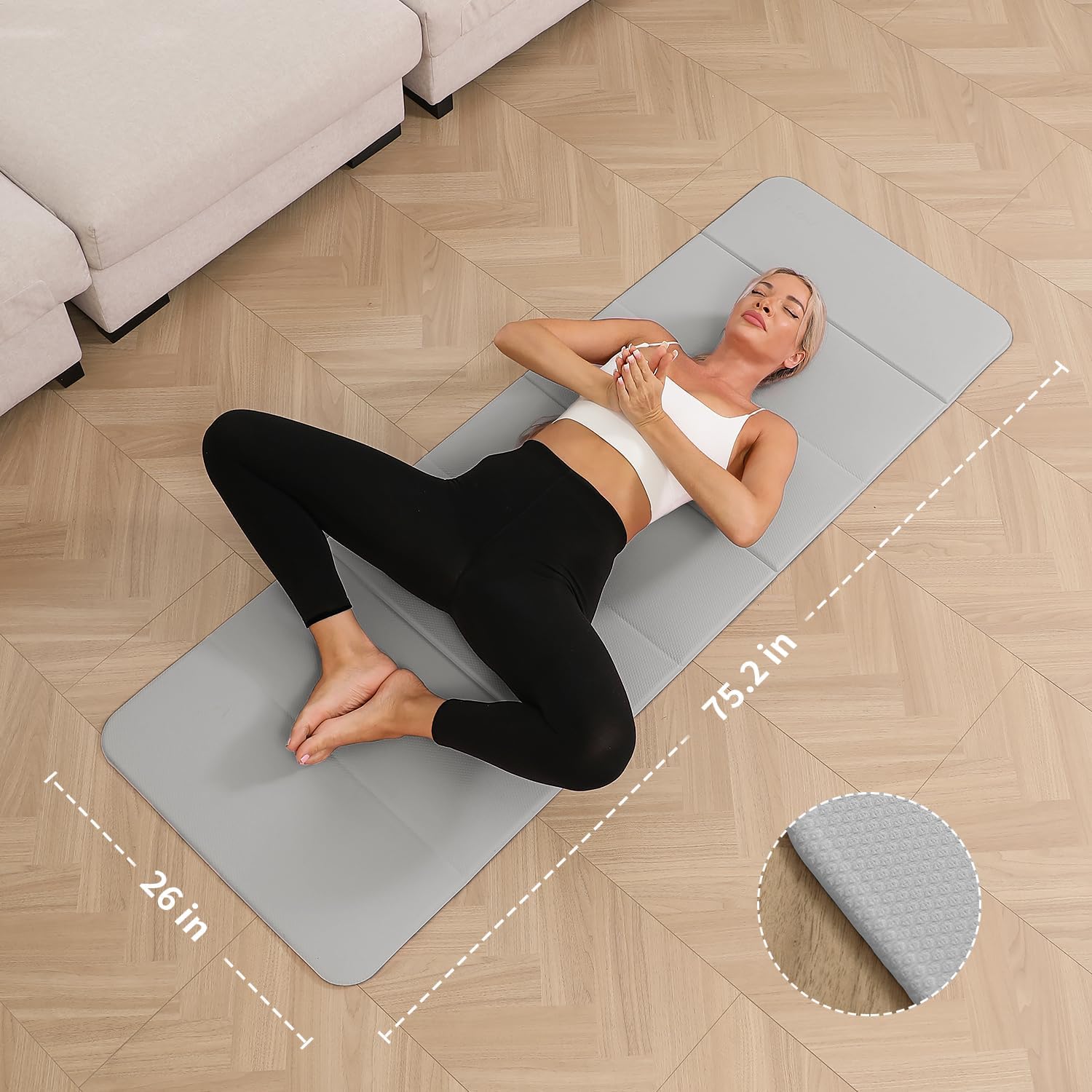 Foldable Yoga Mat 10mm Extra T - Pilates Yoga Mat 评论和价格