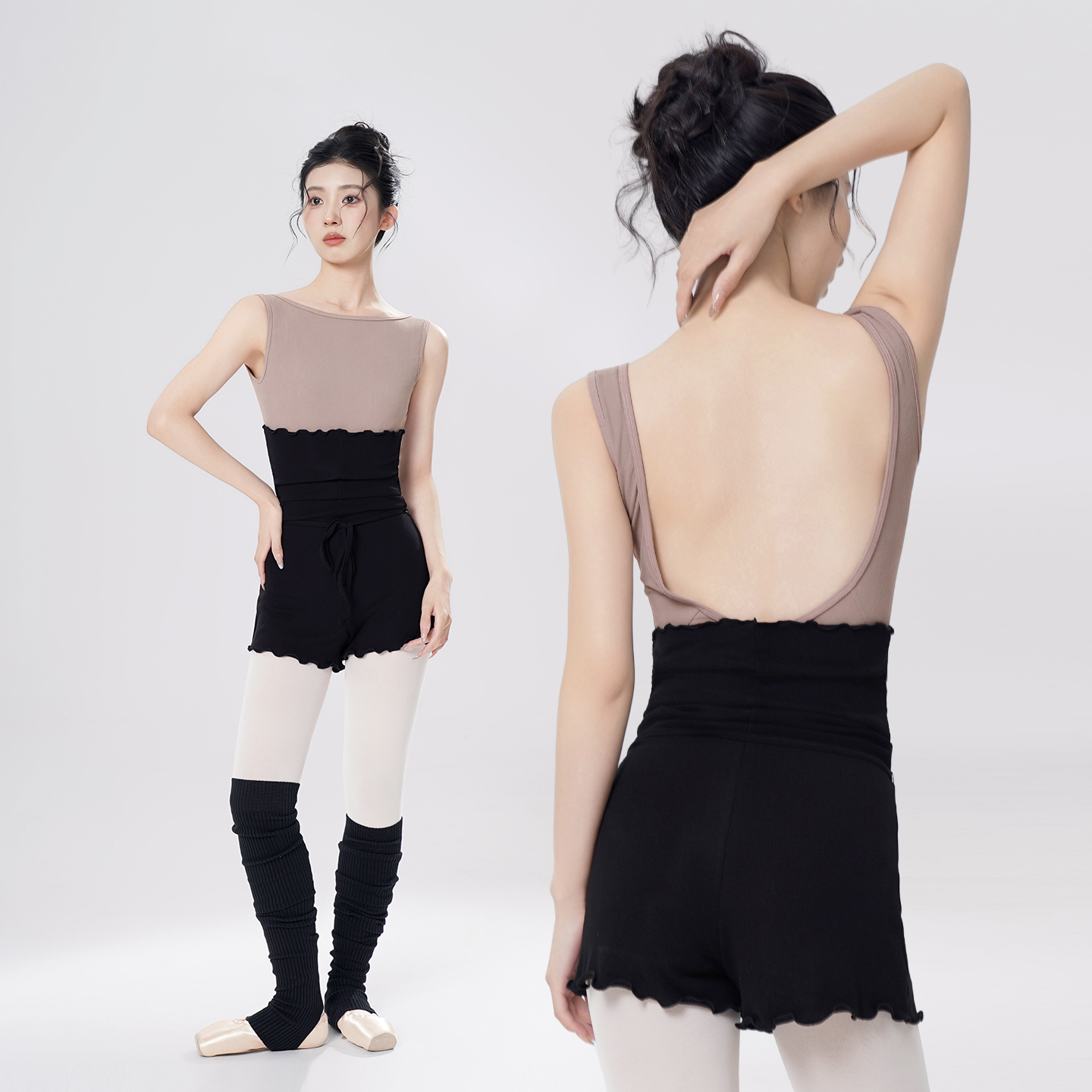 Women Girl Ballet shorts Knitt - Yoga Pilates Girl 评论和价格