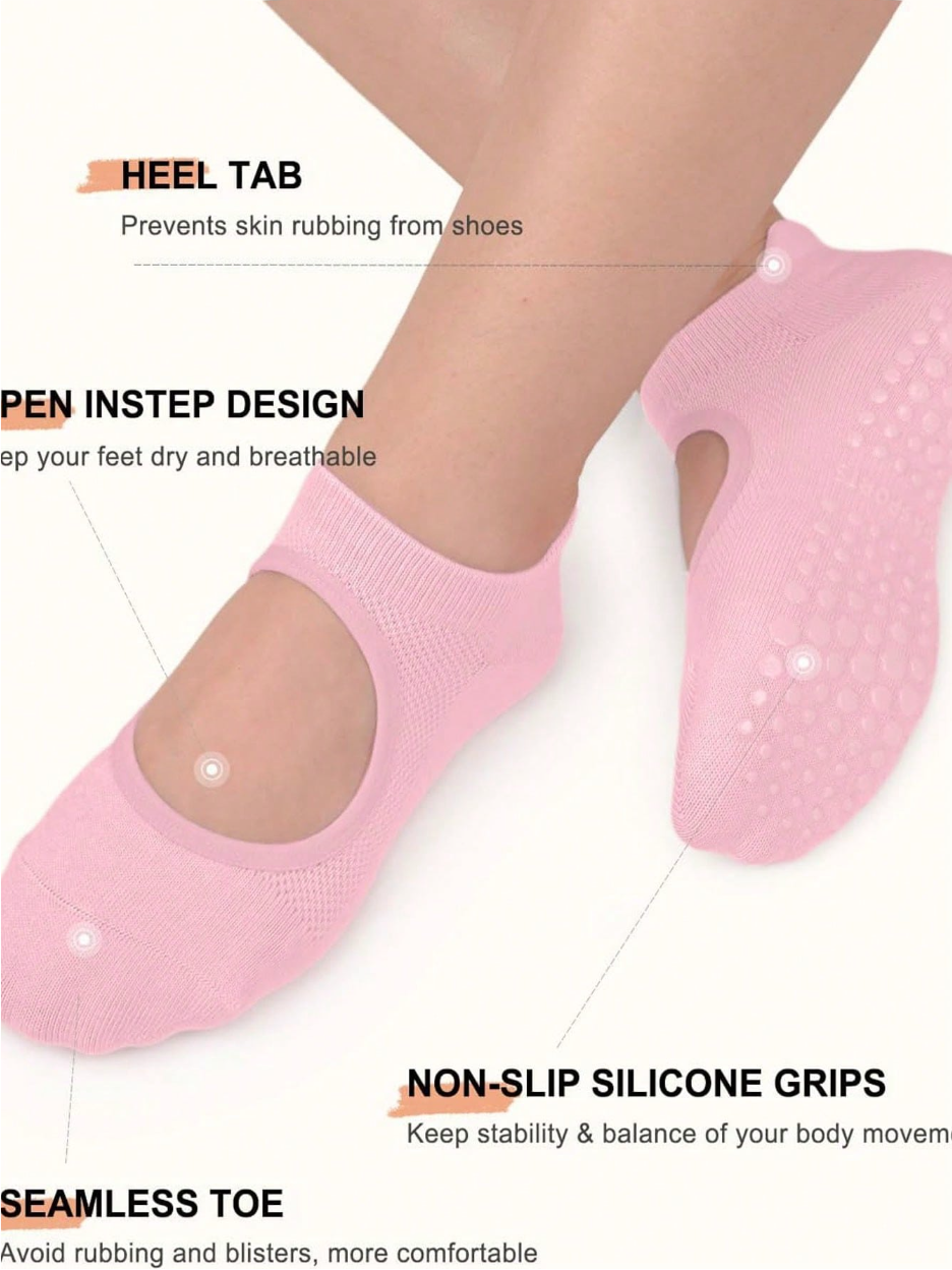 1/6_Pairs Women'S Yoga Socks N - Pilates Yoga Mat 评论和价格