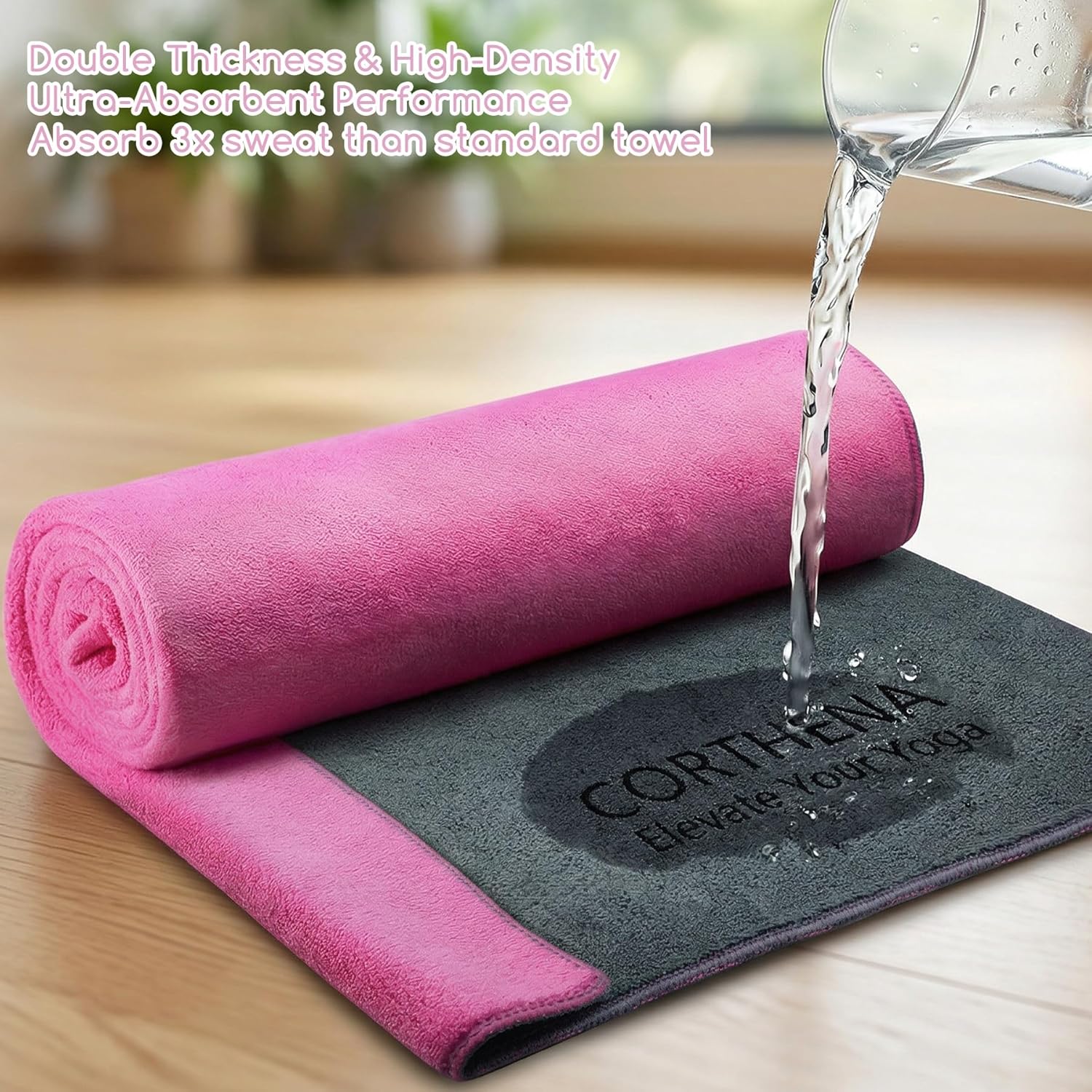 Yoga Mat Towel, Extra Thick 60 - Pilates Yoga Mat 评论和价格