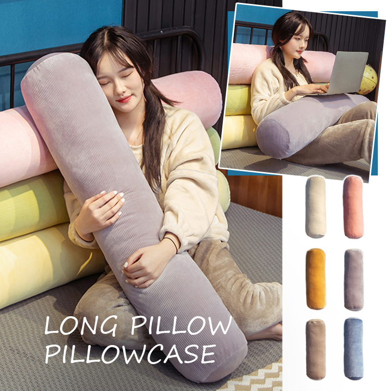 Cylindrical Pillow Case Soft L - Bolster Cushion Round 评论和价格
