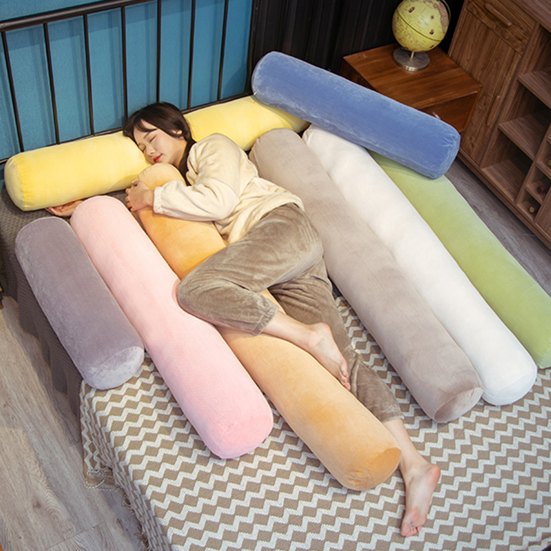 Cylindrical Pillow Case Soft L - Bolster Cushion Round 评论和价格
