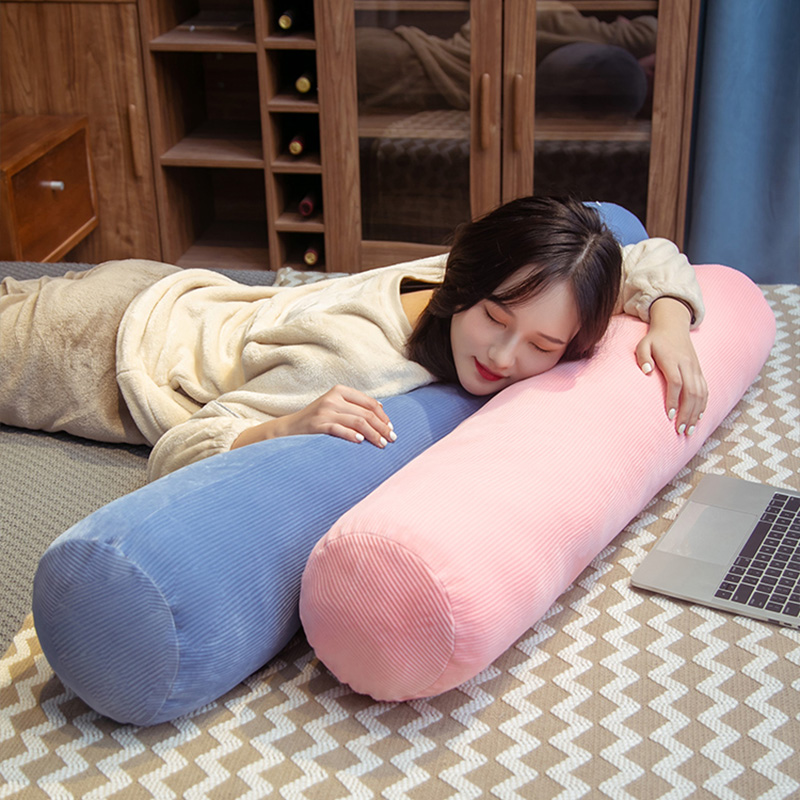 Cylindrical Pillow Case Soft L - Bolster Cushion Round 评论和价格
