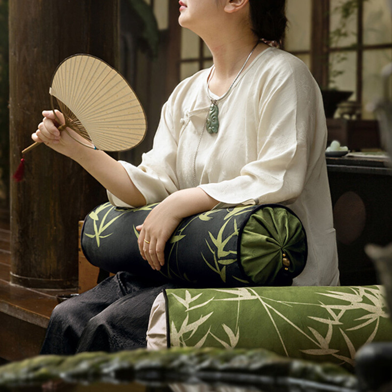 Chinese Decorative Bolster Pil - Bolster Cushion Round 评论和价格