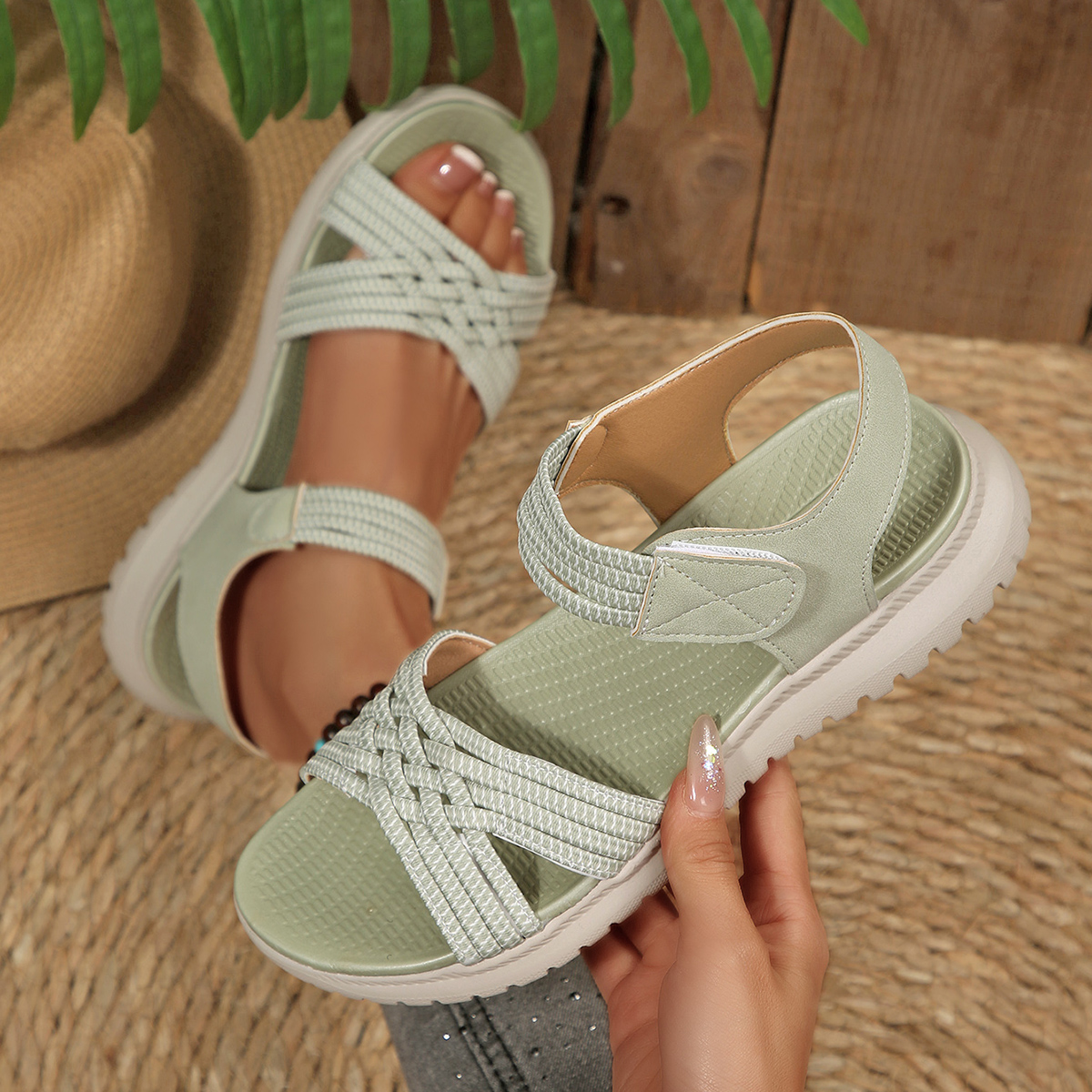 Women Sport Sandals Velcro Clo - Pilates Yoga Gym 评论和价格