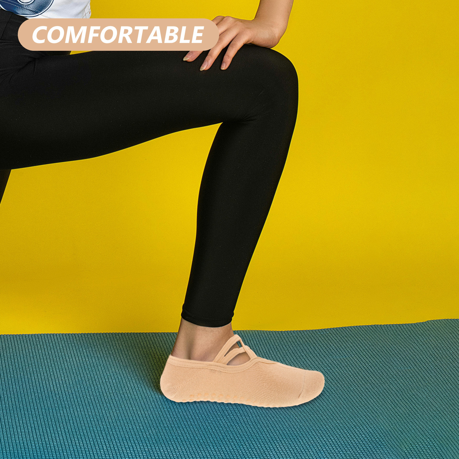2pcs 2 Pairs Women Yoga Socks  - Yoga Pilates Girl 评论和价格