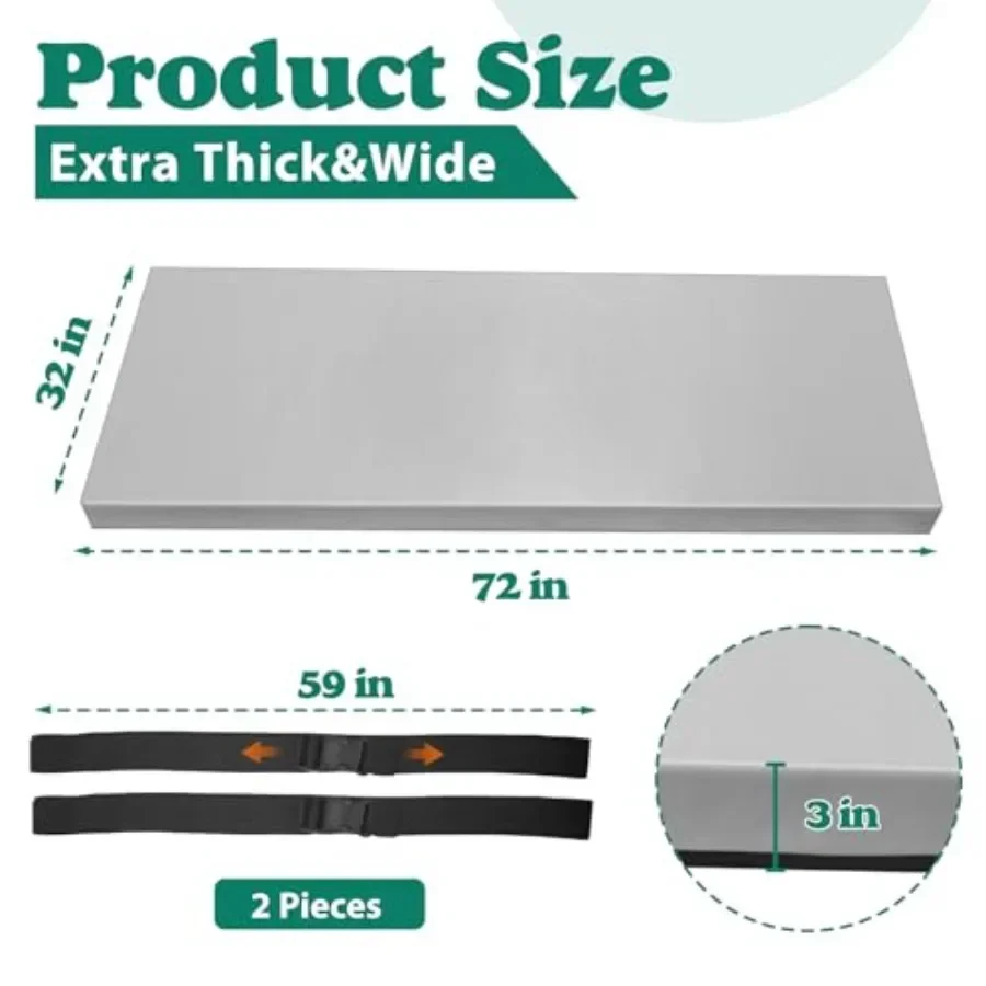 3 Inch Thick Yoga Mat 72 * 32  - Pilates Yoga Mat Thickness 评论和价格