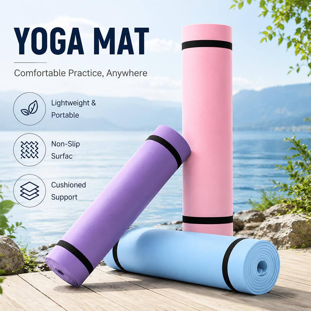 1/2Pcs Thick Yoga Mat Anti-ski - Pilates Yoga Mat 评论和价格