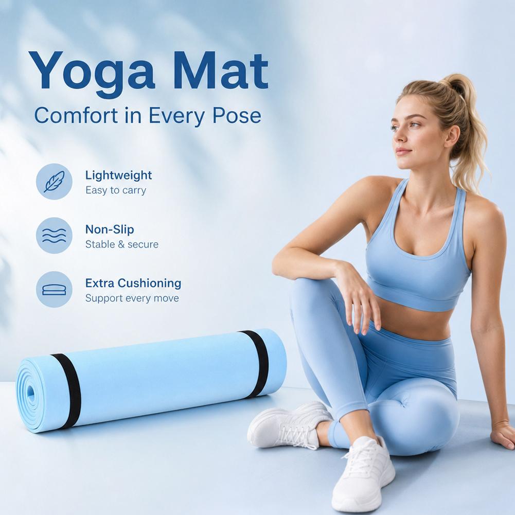 1/2Pcs Thick Yoga Mat Anti-ski - Pilates Yoga Mat 评论和价格