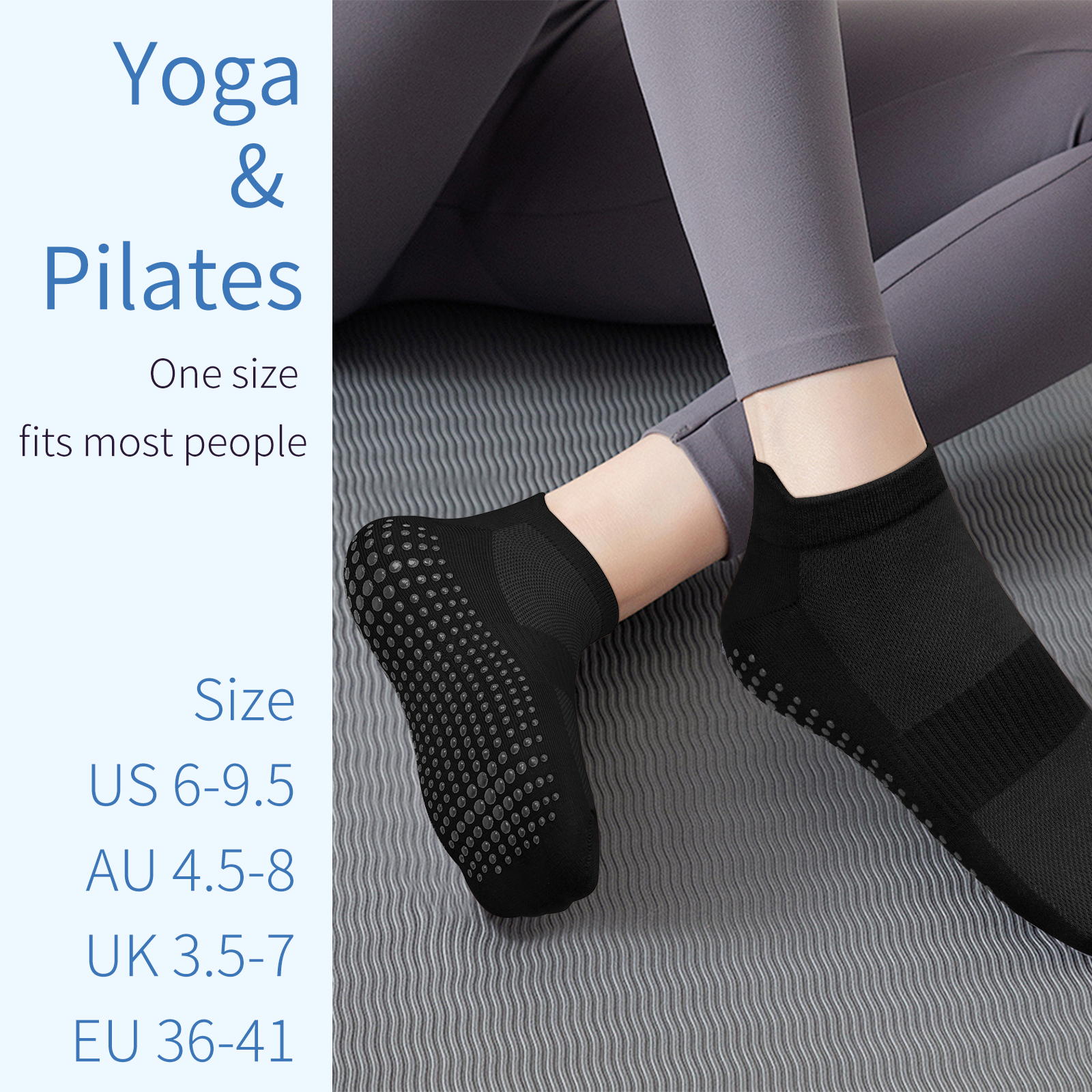 3 Pairs Yoga Socks Women Cotto - Pilates Yoga Gym 评论和价格