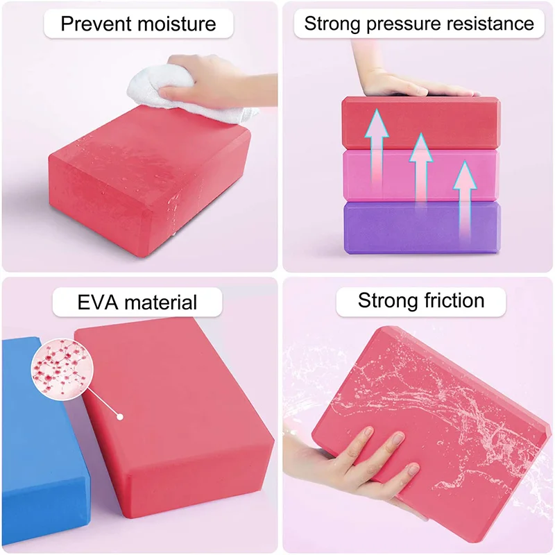 Yoga Building Blocks Cubes Pil - Pilates Yoga Mat 评论和价格